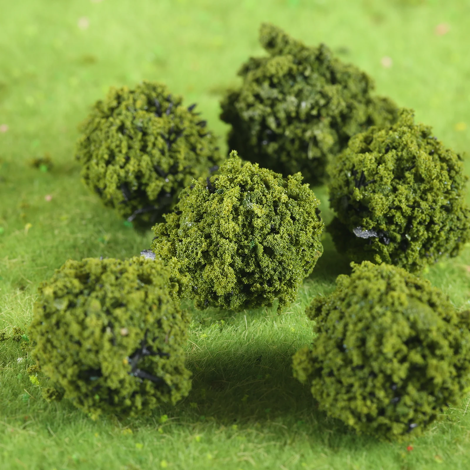 40 Pcs Bush Trees Miniature Artificial Grass for Sand Table Model Railway Garden Architecture Diorama Scenery Landscape Layout