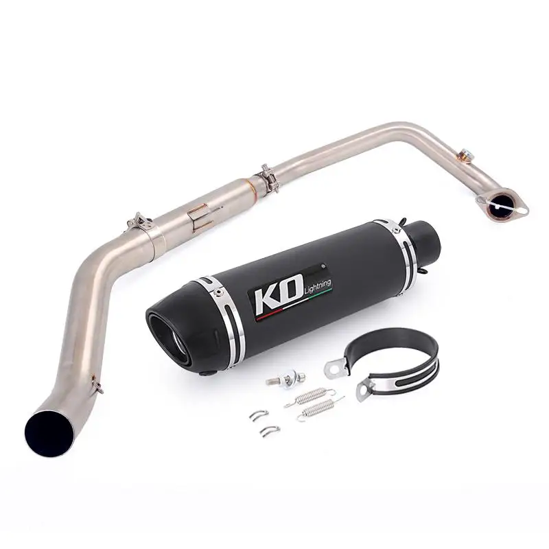 

Motorcycle Exhaust System Header Link Pipe Slip On 51mm Muffler Stainless Steel Escape For CF Moto NK250 NK250SR NK300 300SR