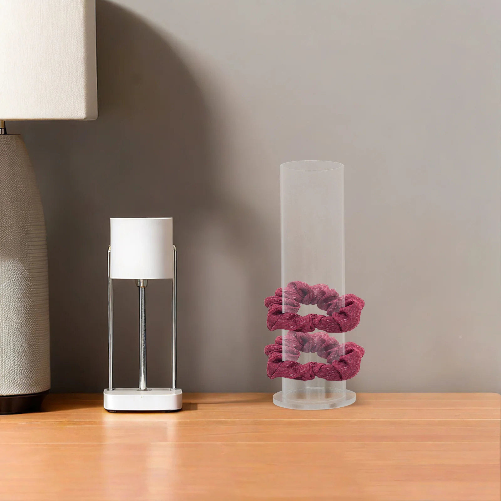 

2Pcs Clear Acrylic Hair Band Holder Hair Accessory Organizer Bathroom Jewelry Bracelet Display Rack Jewelry Stand