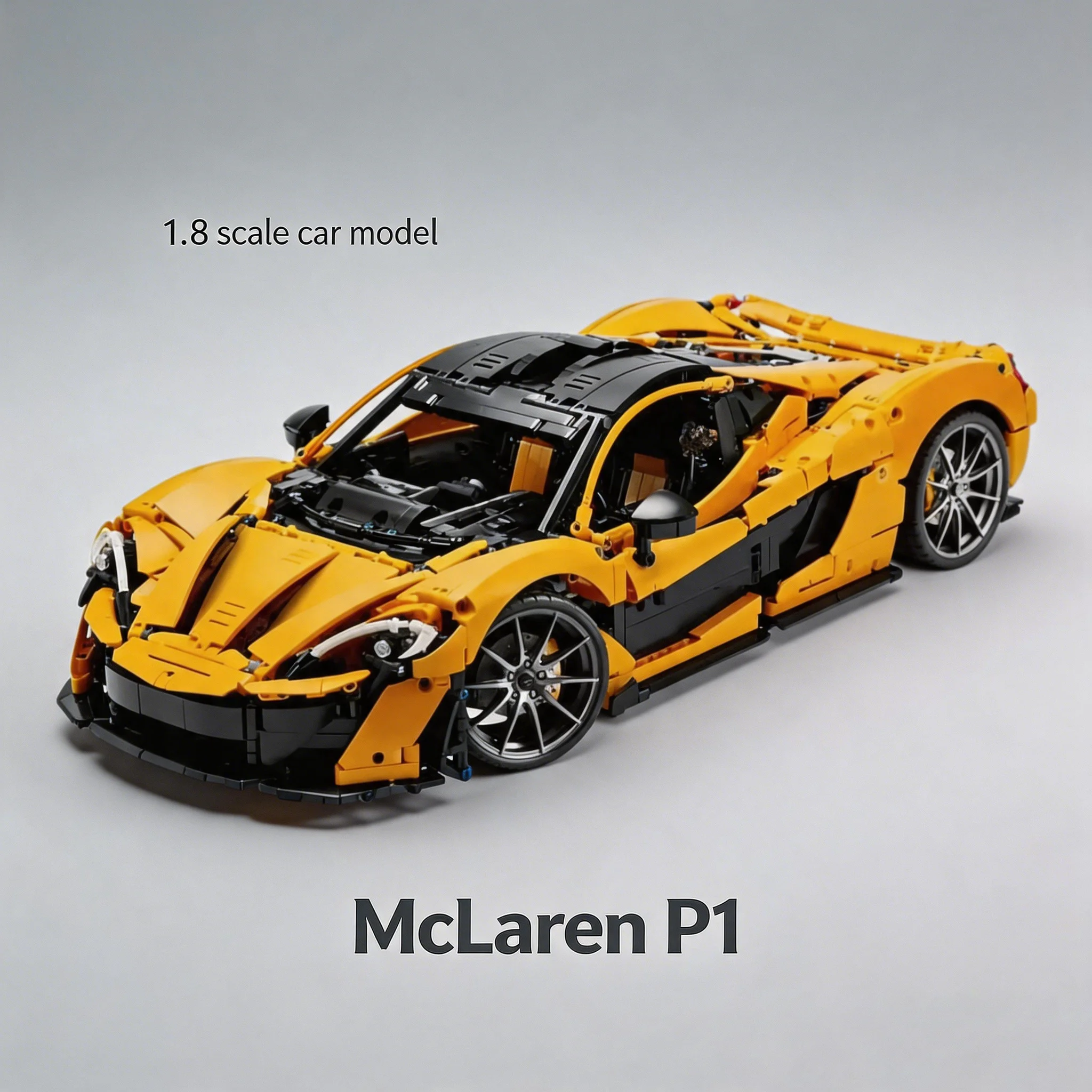 

2026 3893Pcs 18 P1 MOC-42172 Technical Super Racing Car Building Blocks Model Sports Cars P1 Assembly for Kids Birthday Gifts