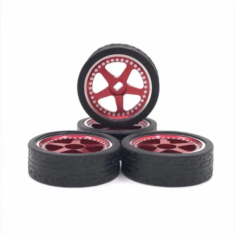 

Metal Racing Wheel Hub Tires 11mm Width 27mm Outer Diameter For WLtoys Mosquito Car KYOSHO 1/28 RC Car Upgrade Parts