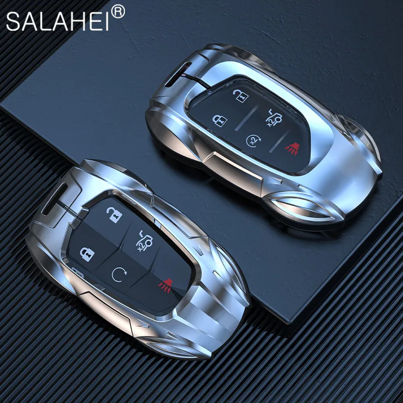 

Car Remote Key Case Cover Holder Shell For Cadillac CT4 CT5 ATS CT6 CTS DTS XT5 Escalade ESV SRX STS XTS ELR 2019 2020 2021 2022