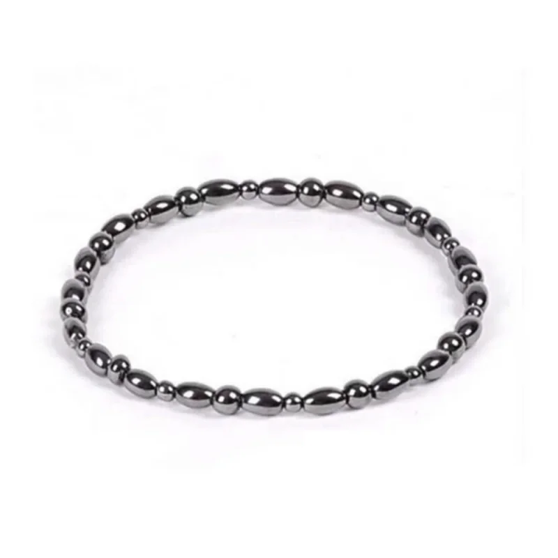2024 Lose Weight Anklet Fashion Women Men Girl Boy Charm Magnetic Black Stone Anklets Natural Black Health Jewelry Care Anklet