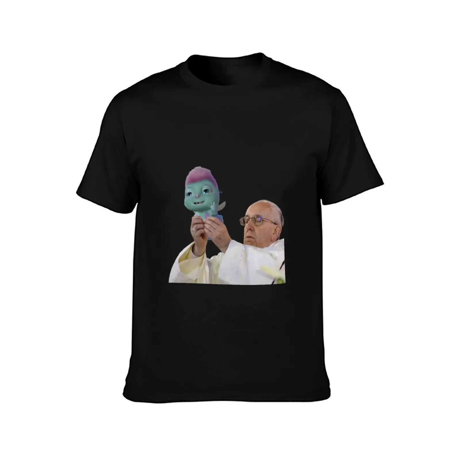 Papa Bibble T-Shirt Art Pattern Printed Casual Top T-Shirt