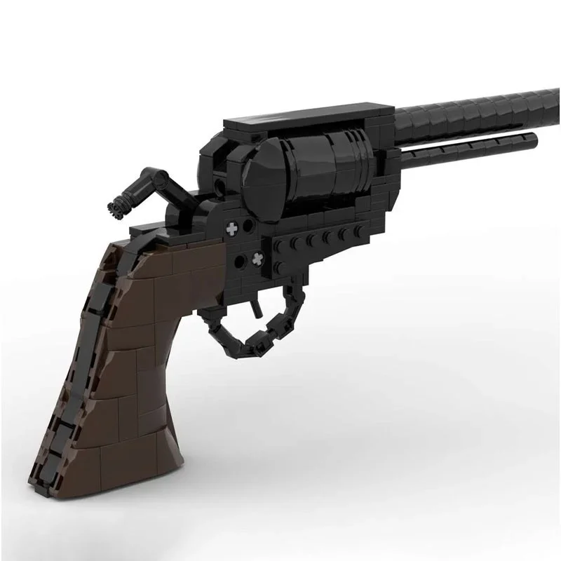 271pcs MOC Colt SAA Model Cavalry Revolver Westerned Building Blocks Assemble DIY Christmas Gifts Idea Toys Education Brick Kids