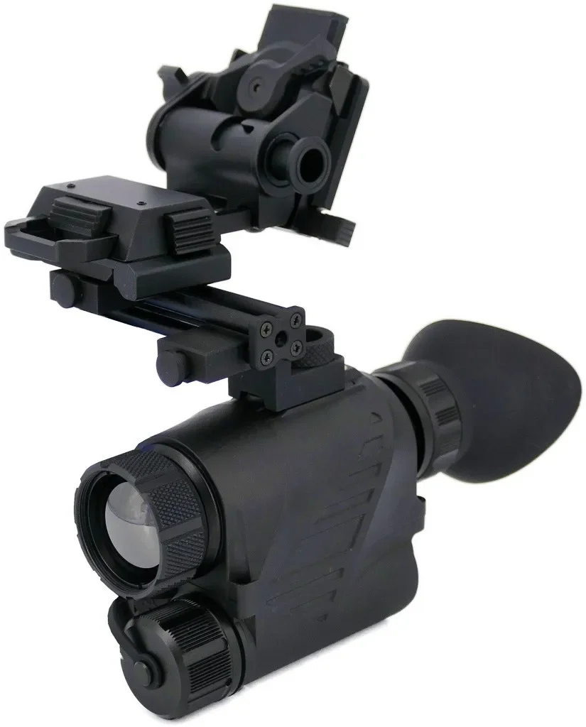 กล้องมองกลางคืนแบบพกพา ความละเอียด 640x512 แบบมองภาพความร้อน อินฟราเรด ใช้ได้ทั้งแบบมือถือหรือติดหมวก