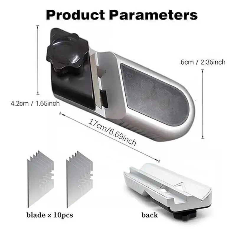Plasterboard V Chamfer 45/90 Degree Drywall Trimming Tool With 10 Cutter Precision-Ground Efficient Angle Planer For Woodworkers