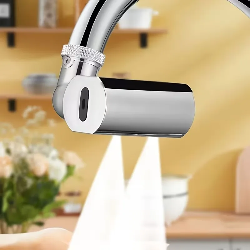 Four-Stage Rotating Dishwashing Spray Head Small Flying Rain Faucet Kitchen Vegetable Washing Shower Faucet Waterfall Aerator