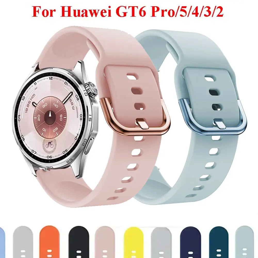 22mm Silikonarmband für Huawei Watch GT 6 5 46mm Smartwatch-Armband für Huawei Watch GT6 Pro GT5 GT4 GT3 GT2 GT2E 46mm Correa Gürtel