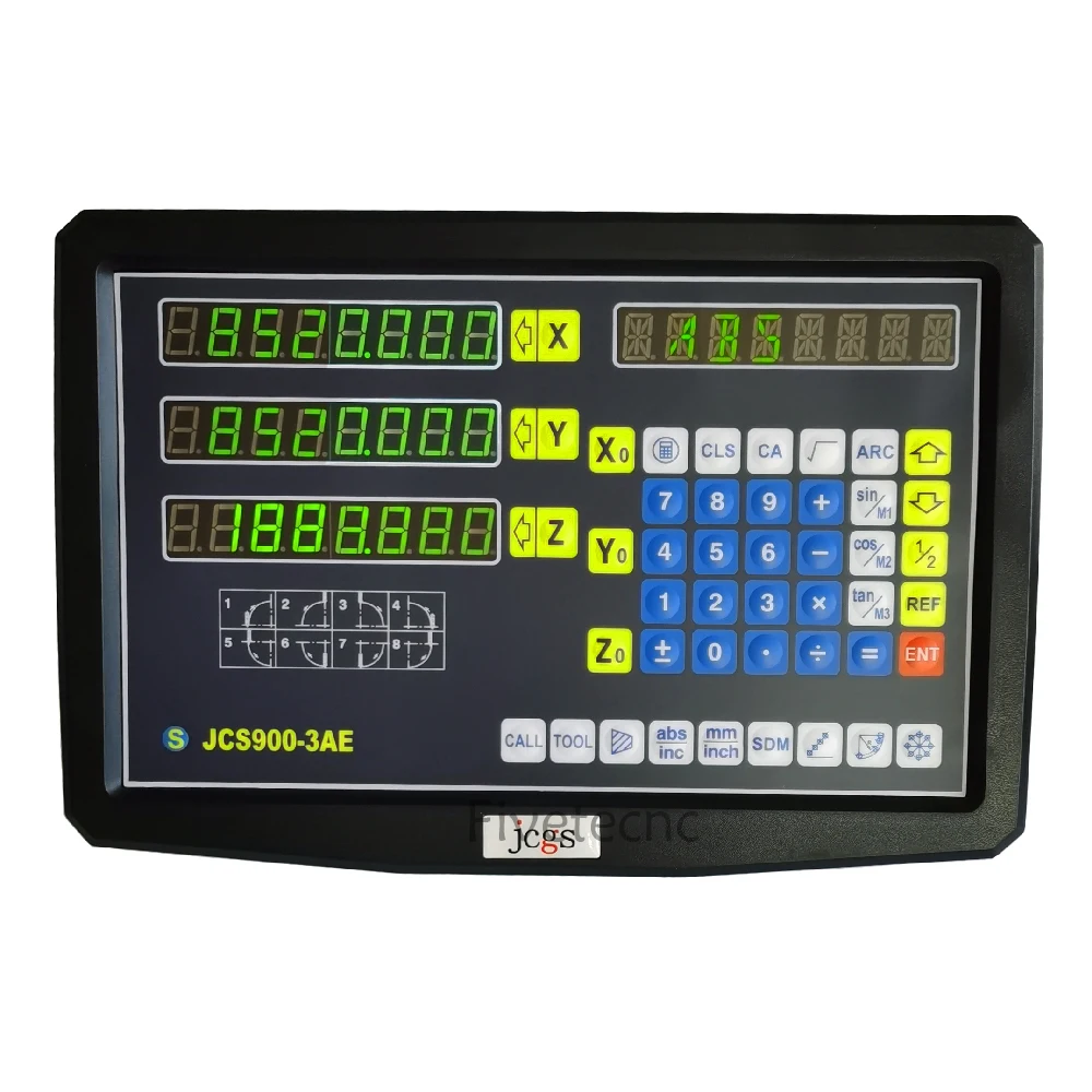 Jingce JCS900-3AE 3 Axis Digital Readout DRO Display Indicator for Milling Lathe Machines