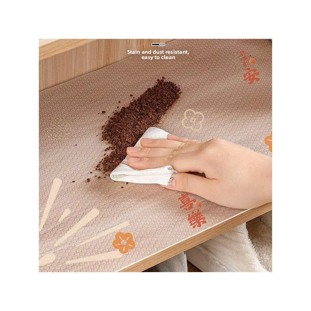 Thickened Dustproof Printed Kitchen Wardrobe Heat Insulation Pad Home Use Drawer Pad Paper Simple Style Waterproof Shoe Cabinet