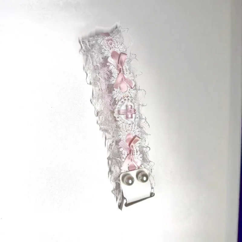 

Оригинальная кружевная лента для клавиатуры, милый кулон, периферийные устройства, креативный аксессуар для клавиатуры на заказ с брелком для игрового офисного рабочего стола