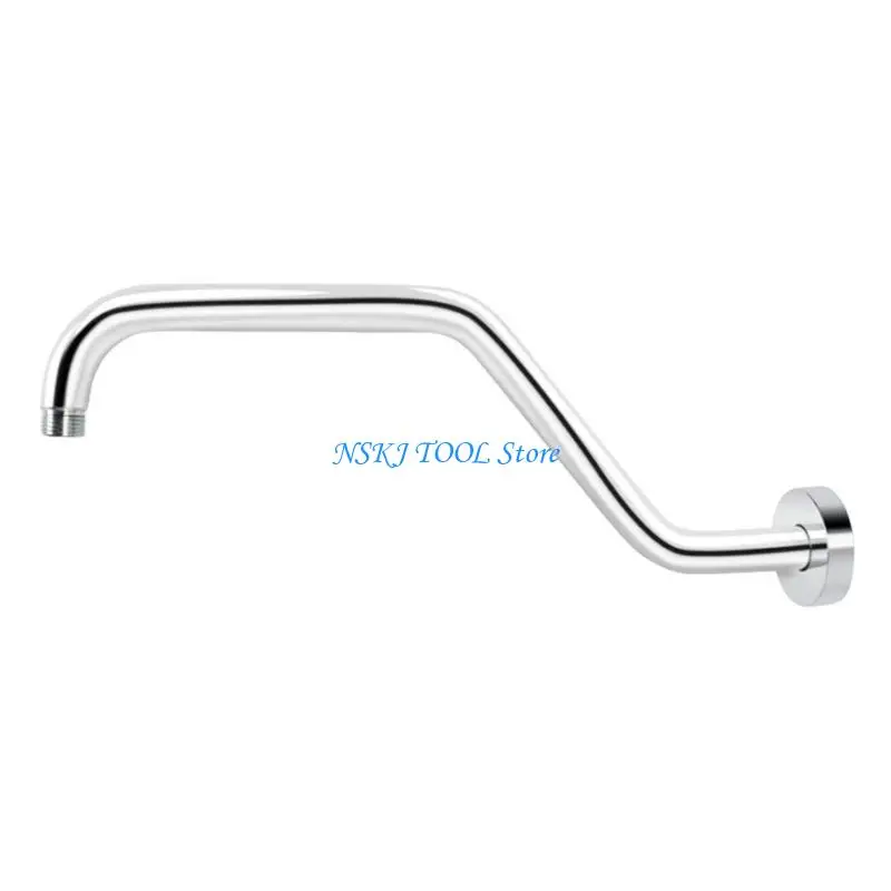 L8RC Wall Mount Shower Arm Matte Black Portable for Sophisticated Shower Setups