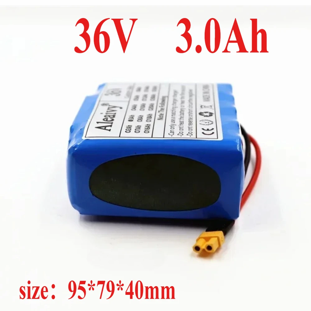 36V 3000mAh 10S1P Lithium Battery Pack for M365 Pro Scooter - Expansion Charging with XT30/XT60 Plug & BMS