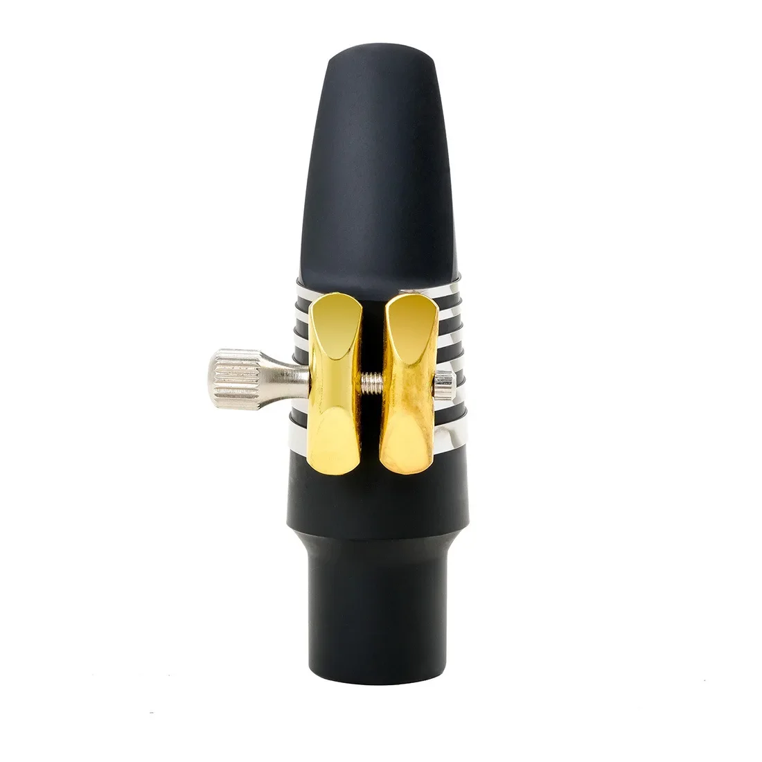 Musical Instrument Accessories: High-End Hollowed Out Stainless Steel Saxophone Clip, Frosted Iron Box, Silver Fixed Clamp