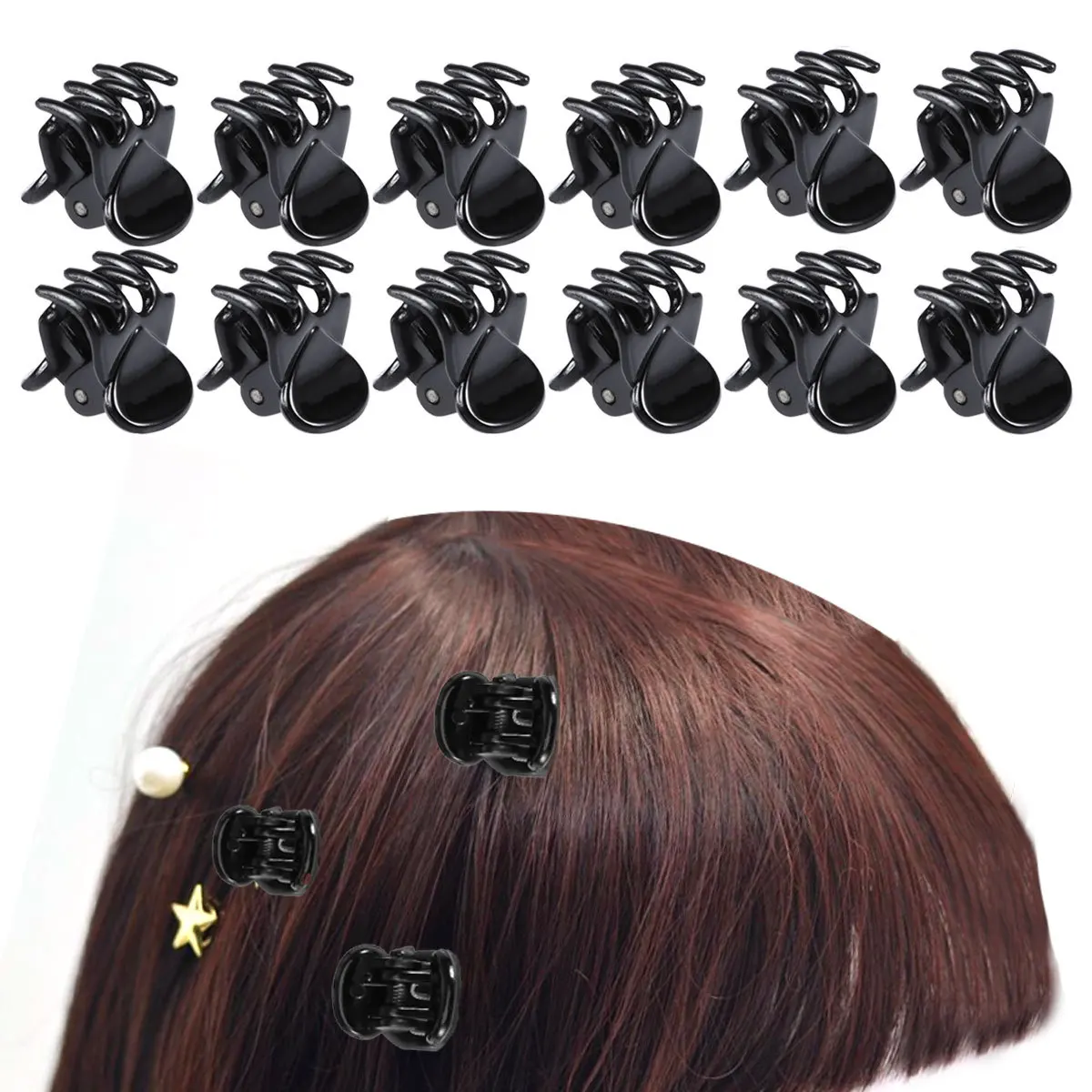 

12pcs Small Claw Clips Hair Accessories Durable Fashionable Non Slip Women Hair Styling Tool Perfect for Any Season