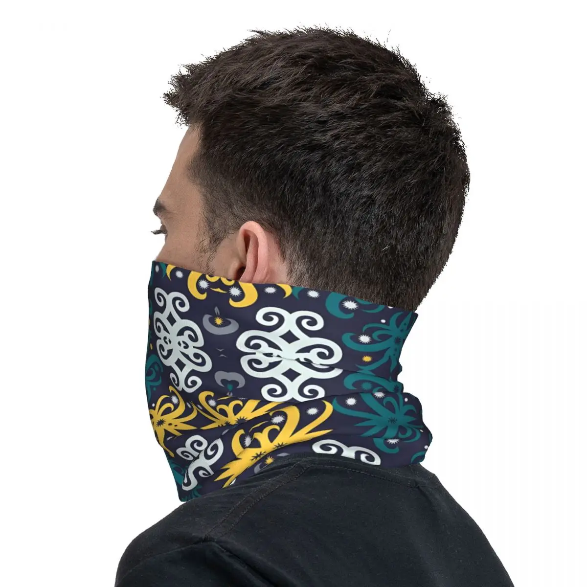 Dayak ethnischen Muster Stirnband Hals wärmer Männer Ski Running Tube Schal medizinische Krankens ch wester Gesicht Bandana Gamasche