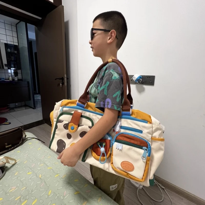 

Miffy Large Capacity Travel Bag New Model Waterproof And Dry Separation Handheld Single Shoulder Crossbody Bag Collectible Gift