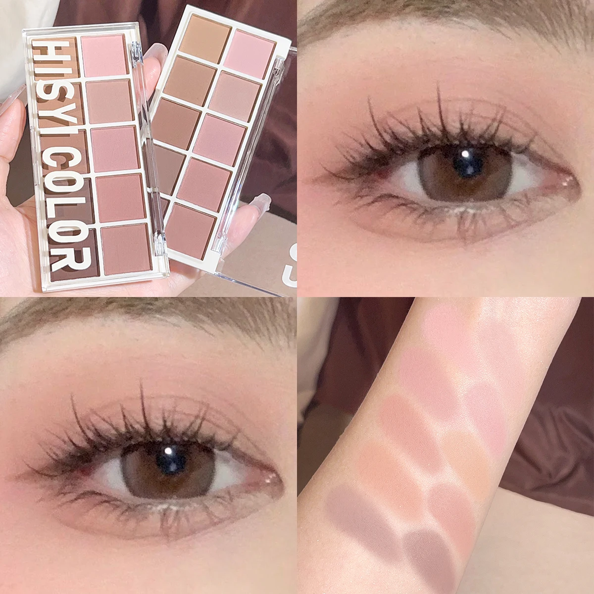 Stern Verjüngung zehn Farben Lidschatten Perle matt rosa reine Wunsch Puder braun Platte sanft täglich billig Make-up