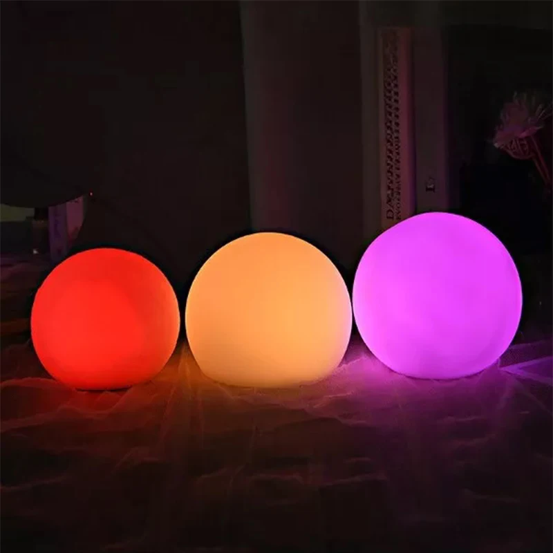 Home Decoration Props Remote Control Colorful Nightlight Led Luminous Ball Light