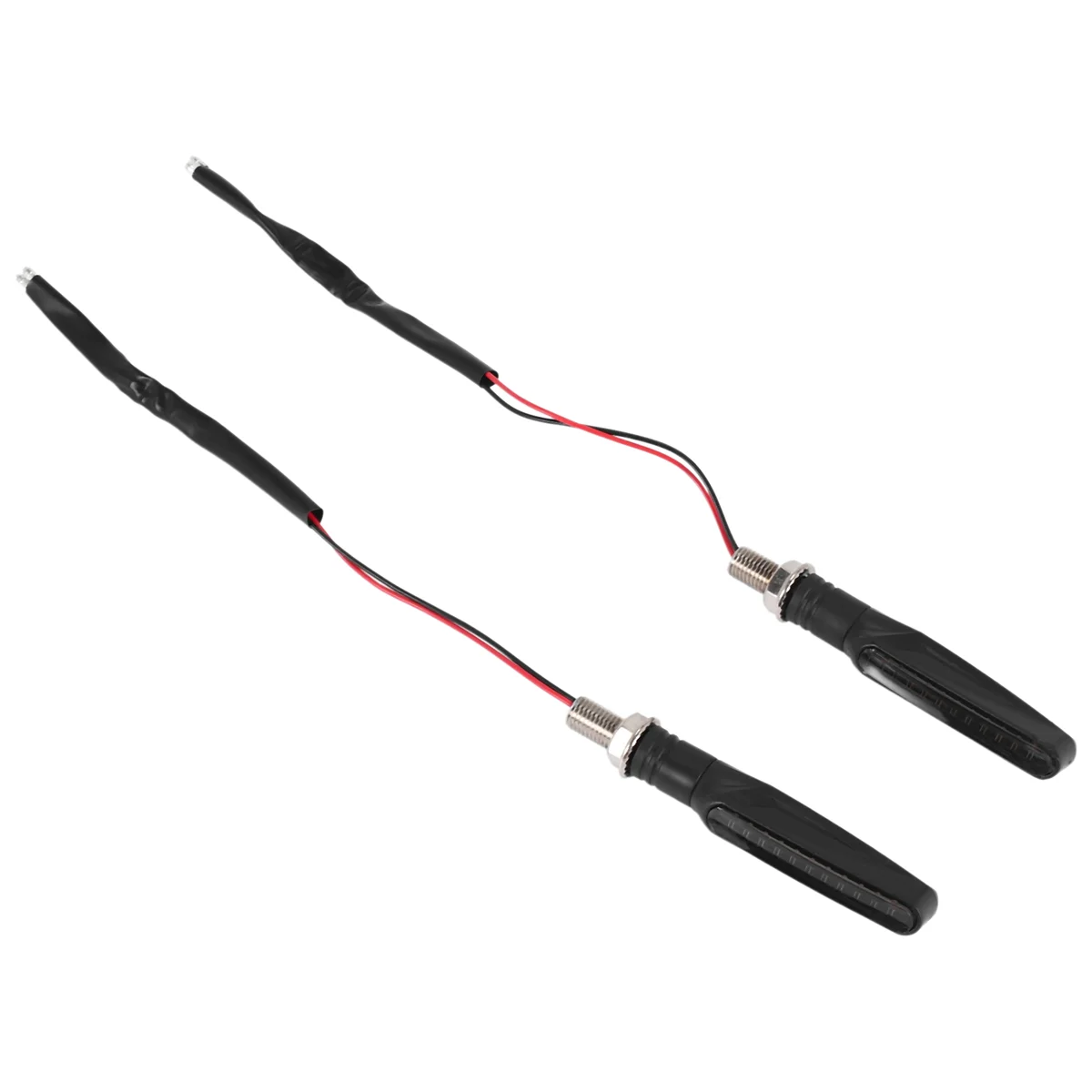 #417B Motorcycle LED Turn Signal Lights for Kawasaki Ninja 1000 250R 300 650 650R ZX7R (black) view 3