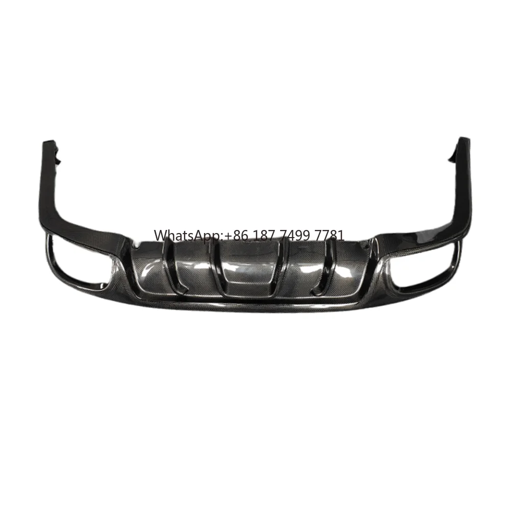 

Used for 10-13 . . 970.1 Carbon Fiber Front Lip Rear Diffuser Rear Spoiler Side Skirt Body Kit
