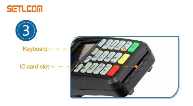 2021 Setlcom البرازيل موبايل NFC RFID قارئ البطاقات المغناطيسية EFTPOS لينكس لمتجر البيع بالتجزئة