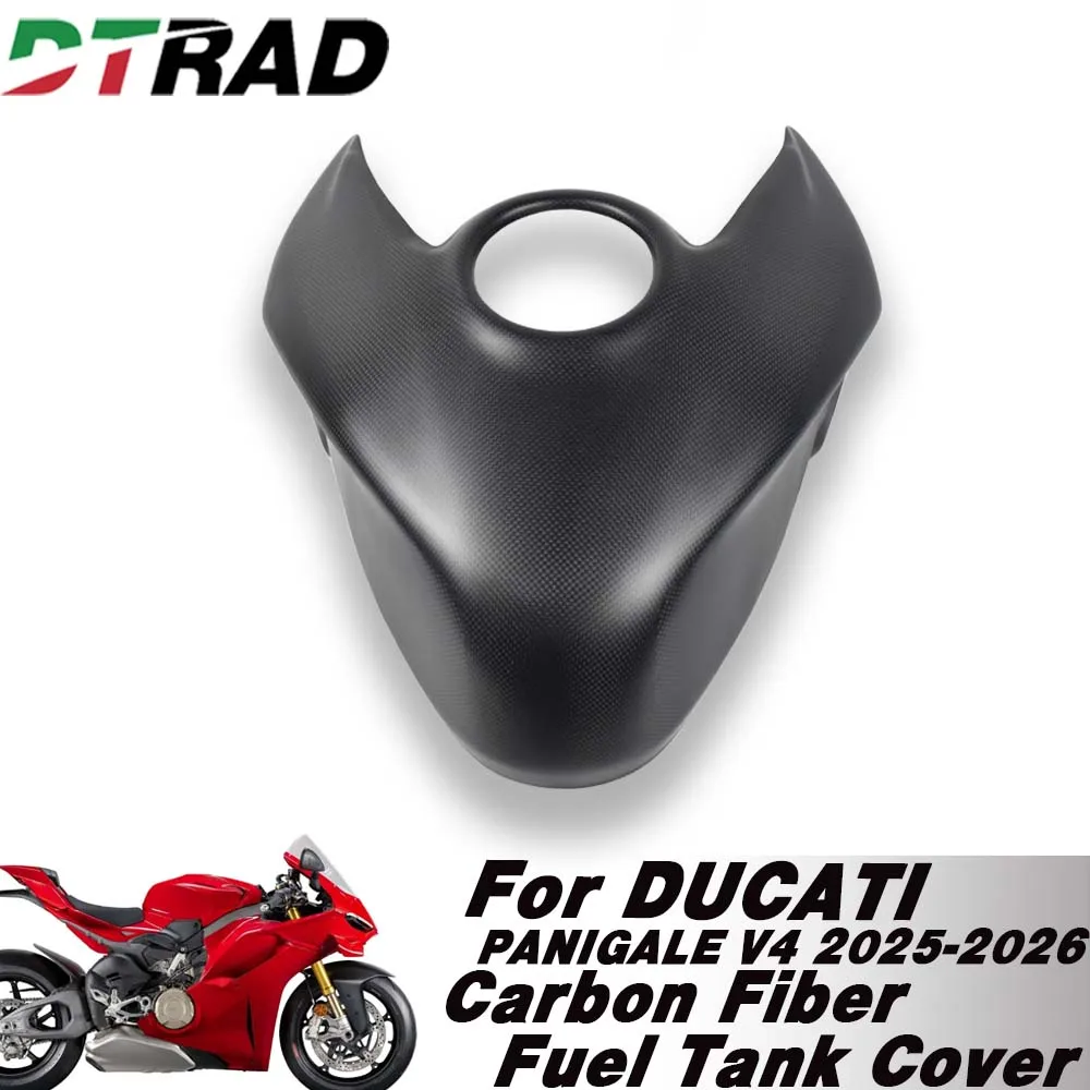 For DUCATI Panigale / Streetfighter V4 V4S 2025-2026 Carbon Fiber Motorcycle Upper Front Fuel Tank Protection Cover Fairing Kit
