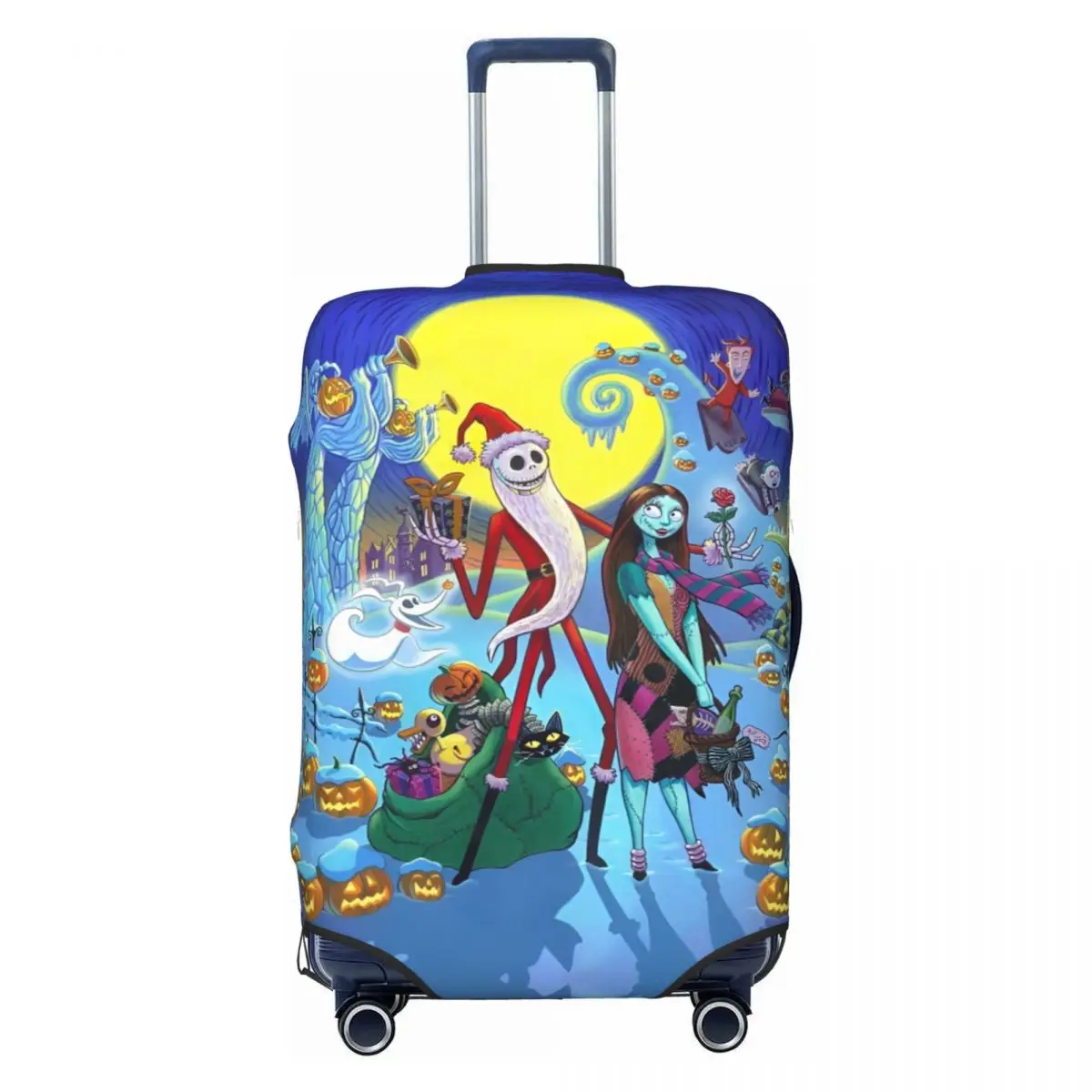

Custom Nightmare Before Christmas Cartoon Suitcase Cover Elastic Hot Luggage Covers Protector for 18-32 inch