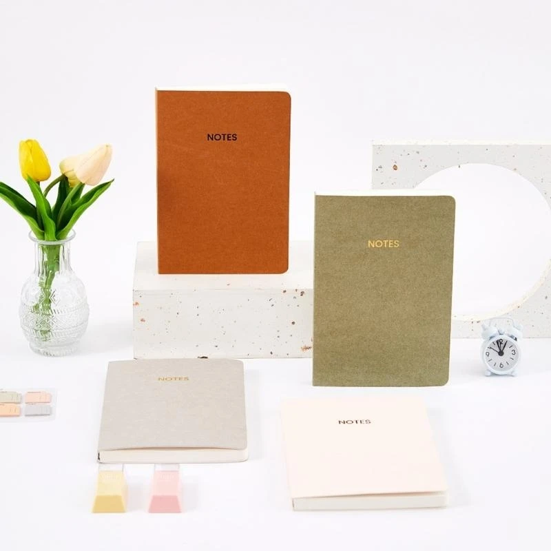 Hardcover Leather Notebook 160 Pages College Ruled Notebook Journal Business Notepads for Writing Journaling 5.5x8Inch .H05A