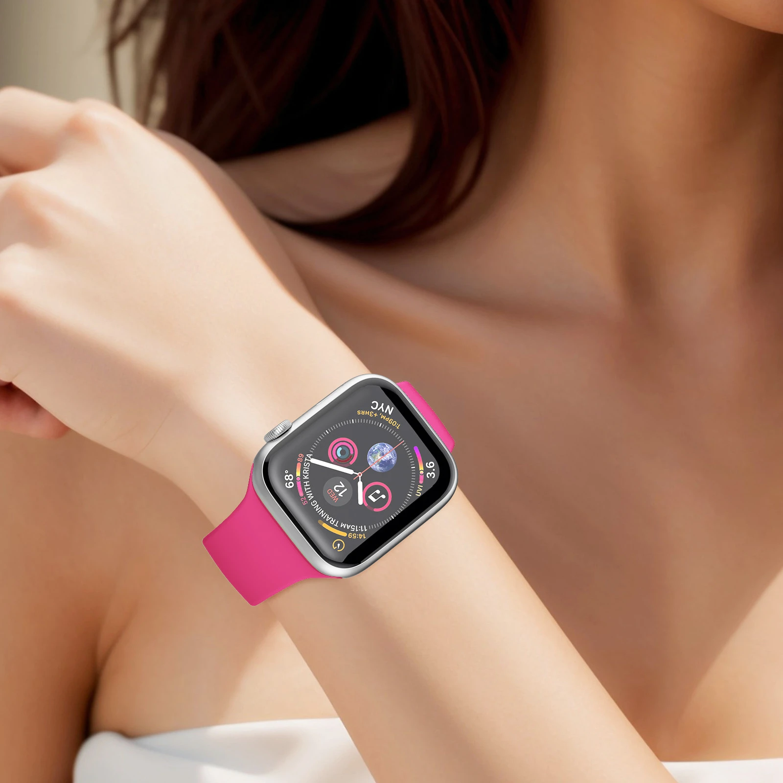 Apple Watch用シリコンバンド 44mm 45mm 40mm 41mm 42-38mm 45mm スポーツブレスレット iWatchシリーズ 10 9 8 7 6 5 4 3 SE 9 Ultra 2対応