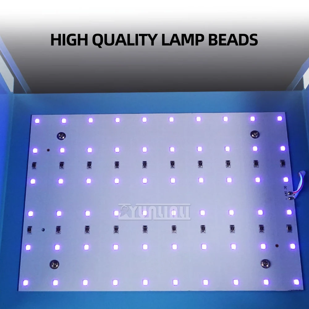 Caja de luz LED de alta potencia para pantalla curva de teléfono móvil, caja de luz de pegamento para reparación de pantalla, S-918B, 110V/220V