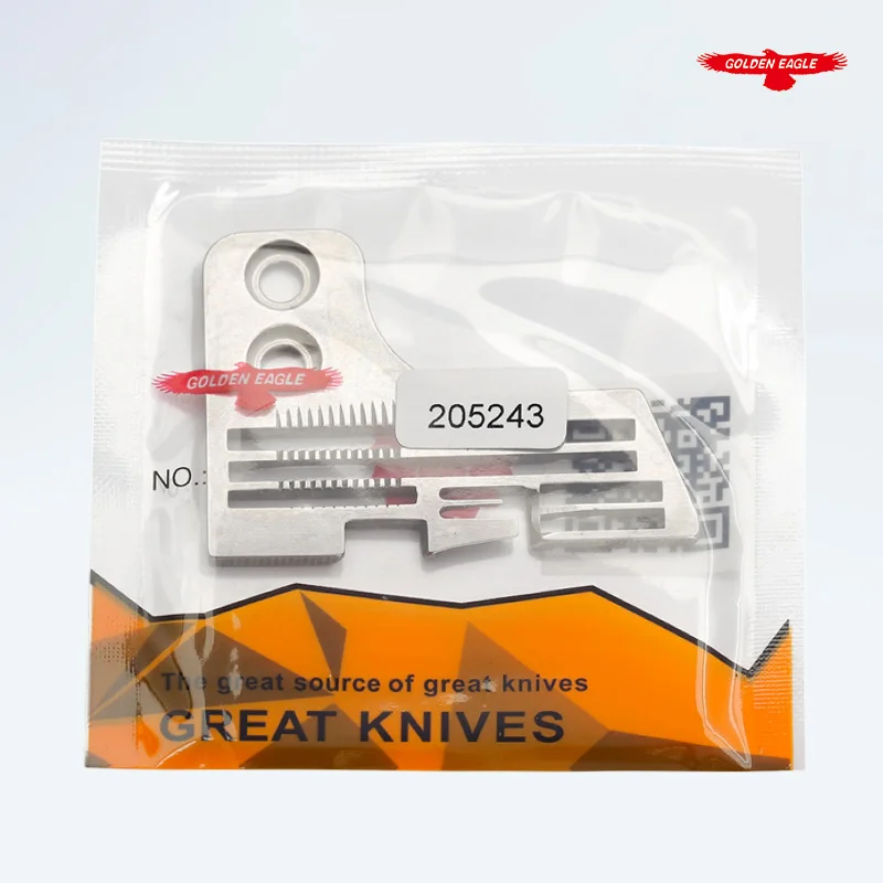 Golden Eagle Needle Plate 205243 for PEGASUS L52 Series Four Thread Overlock Sewing Machine Parts