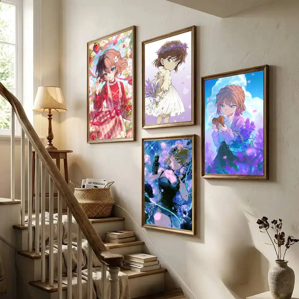 Anime Haibara Ai Poster Art With Prints Home Bedroom Living Room Decoration Gift