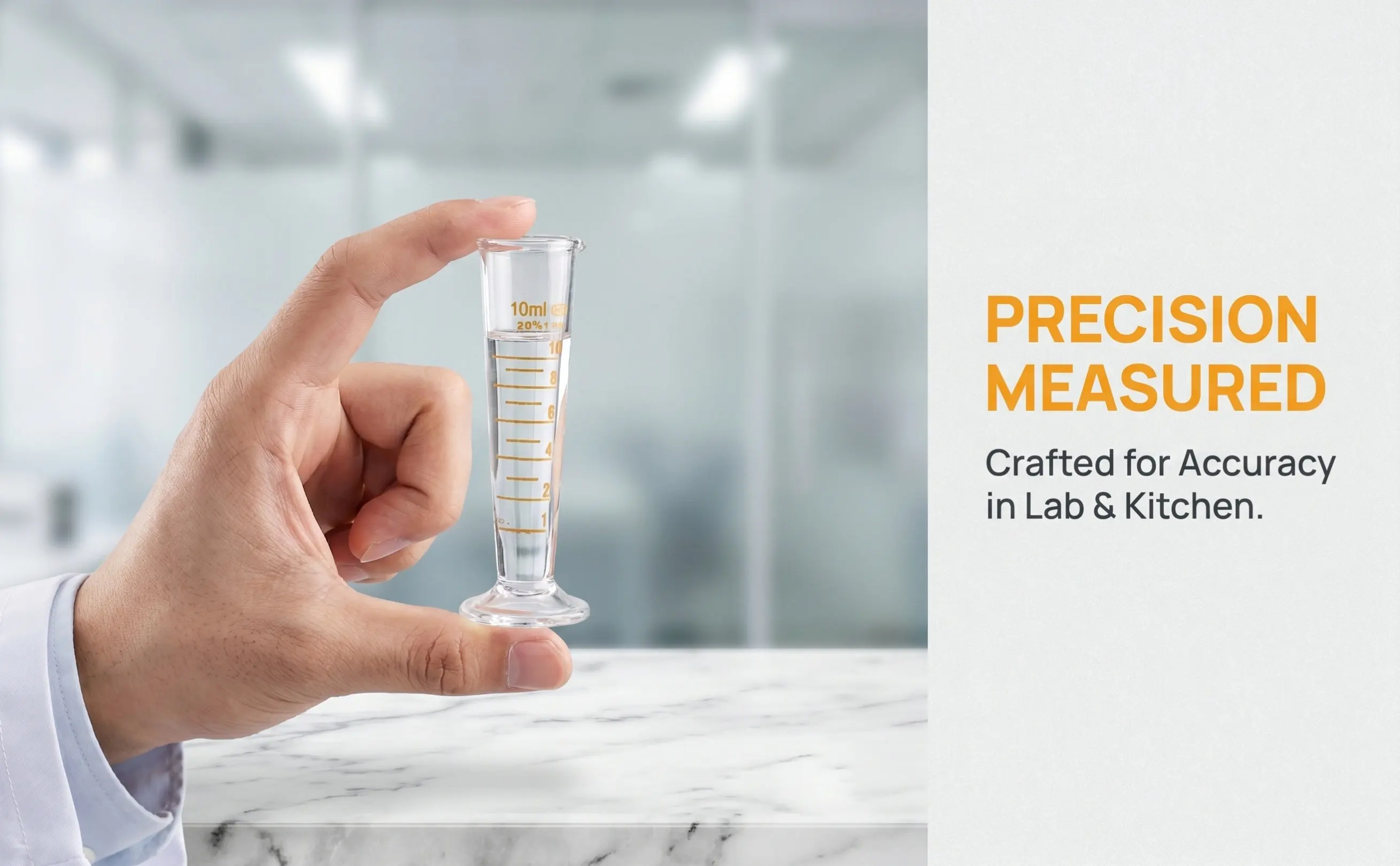 Laboratory Graduated Measuring Glass Cup Professional Experiment Tool Kitchen Scale Cup Clear Marking Laboratory Tool