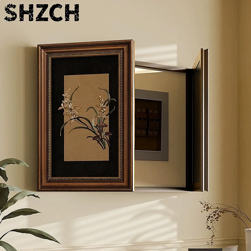 American Retro Decorative Distribution Box Cover Hanging Painting for Restaurant Electric Meter Switch