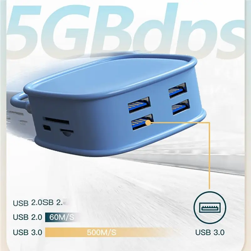(A65I) USB 3.0 C-хаб-адаптер 10-в-1, Type-C с поддержкой 4K HDMI, RJ45 Lan Ethernet, многопортовый USB-хаб для передачи данных, 100W PD-хаб-сплиттер (A)