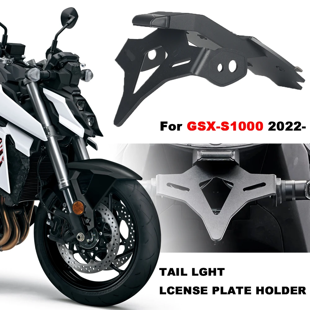 Motorcycle Rear Short Tail Stock License Plate Holder Tailstock Frame Bracket For Suzuki GSX-S1000 GSX S1000 2022-