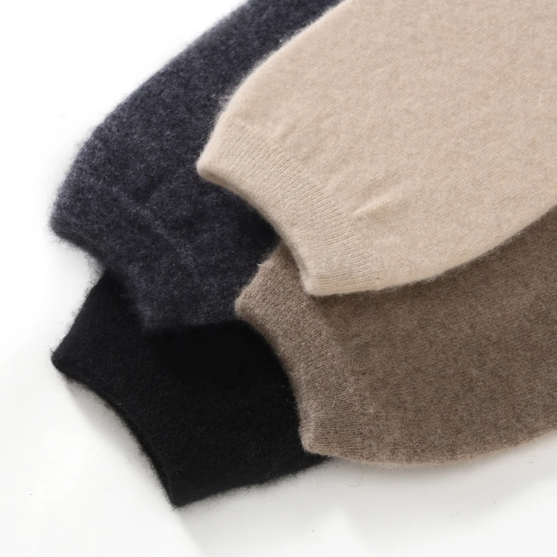 100% الكشمير الخالص منصات الركبة غرفة مكيفة الهواء المشتركة يغطي الرياح الباردة حماية الشتاء الرجال النساء محبوك الركبة كم #5