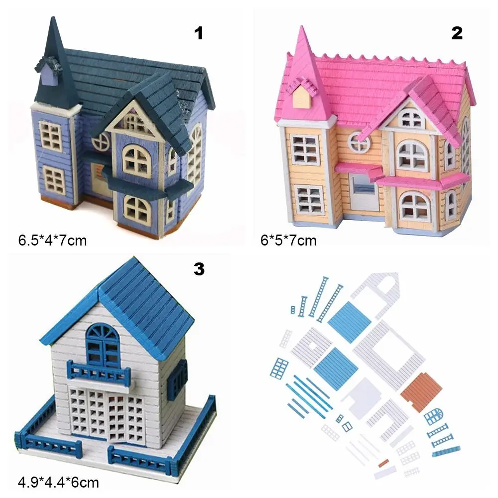 Kit de maison de course de bricolage, maison de jeu, maison de beurre l'inventaire, villa en bois, puzzle, accessoires faits à la main, jouets, 1/12