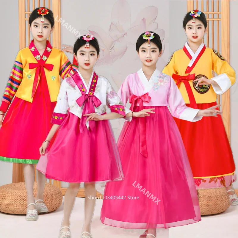 new-ancient-korean-traditional-children's-hanbok-palace-korean-group-performance-costume