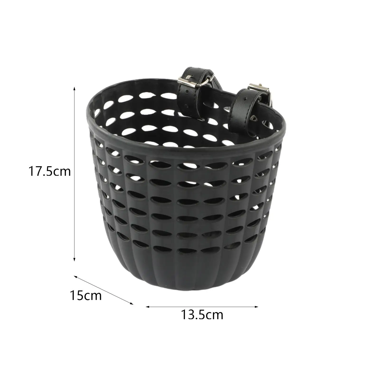 Kids Bike Basket Durable Storage Basket with Adjustable PU Straps Handlebar Basket for Children Girls Outdoor Biking Toddlers