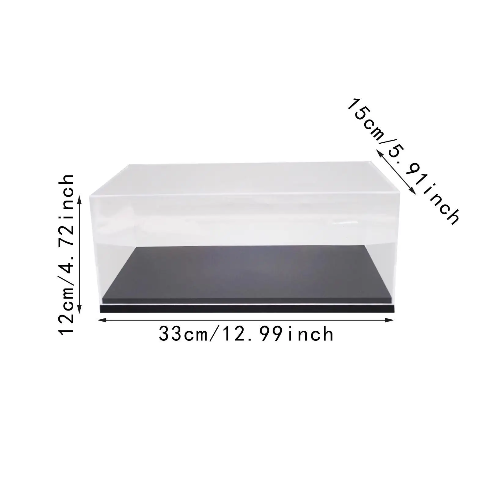 Vitrina acrílica Vitrina acrílica con base para juguetes de zapatos 1:18