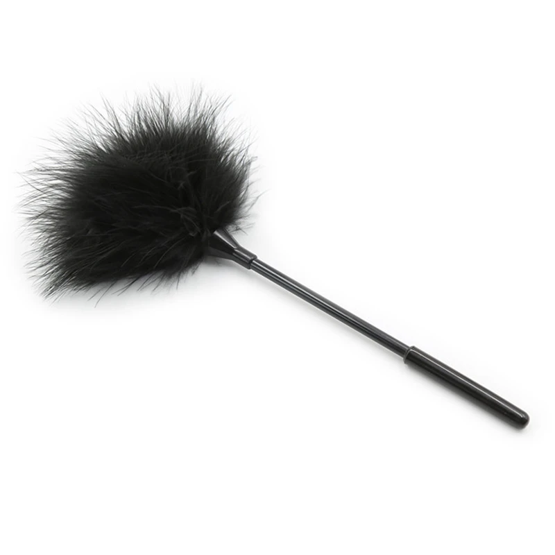 سوط مجداف جلد صناعي ، سوط حصان من الريش ، إكسسوارات أداء تأثيري ، 25 *
