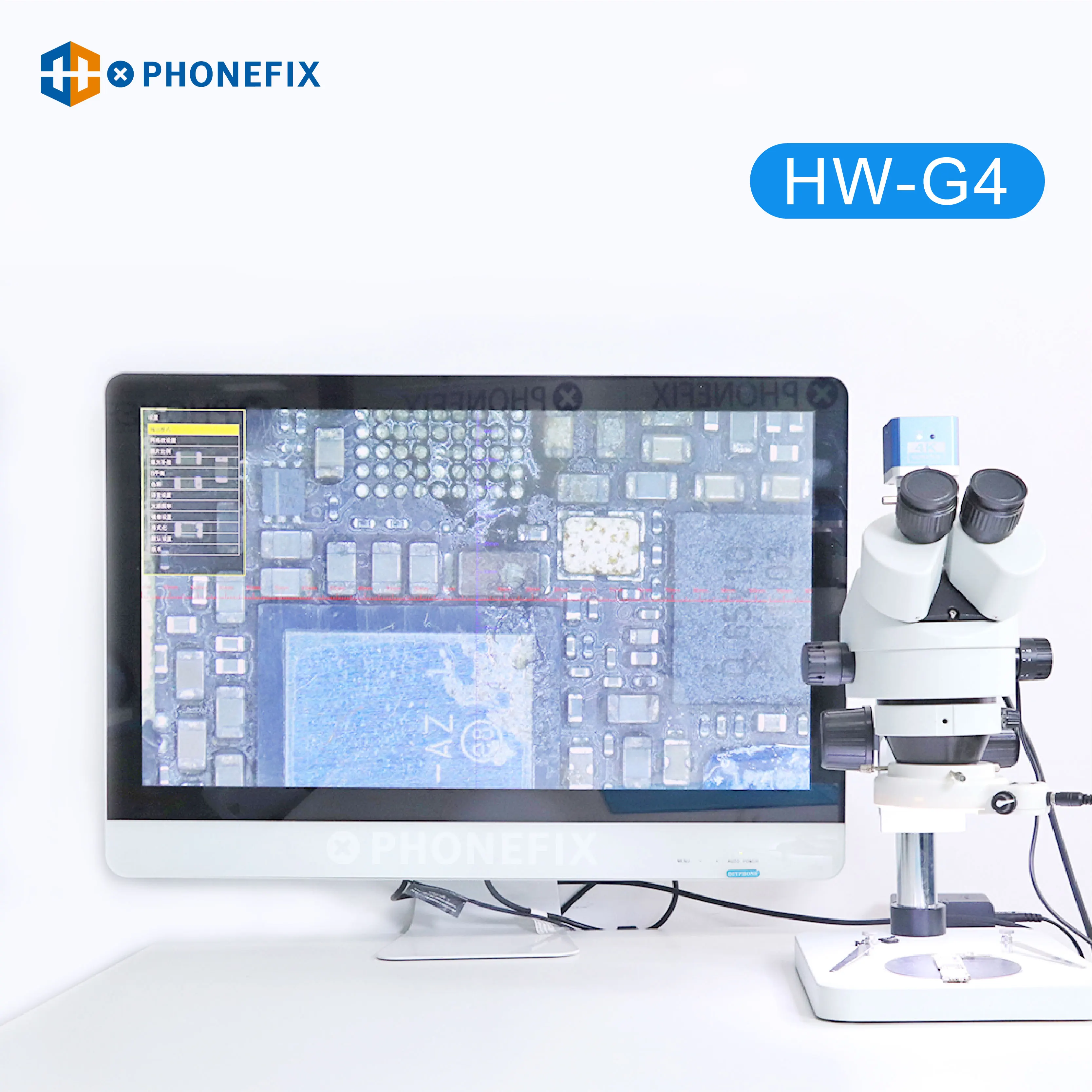 Imagem -06 - Ultra hd 60fps Hdmi Compatível Saída Usb Câmera Microscópio Industrial 4k Cmos Imx377 para Pcb Cpu Telefone Reparação Solda 4k
