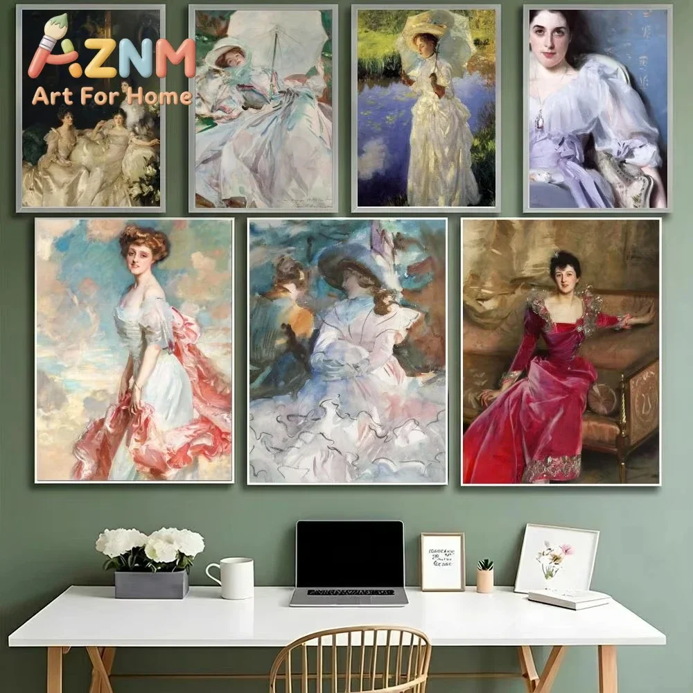 Kit fJohn Singer Sargent Famous Canvas  Pictures  Home Decor
