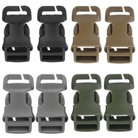 2pcs/set Tactical Vest Belt QASM Quick Attach Buckle/SRB Side Release Buckle/G Hooks Modular Airsoft Military Vest Accessories