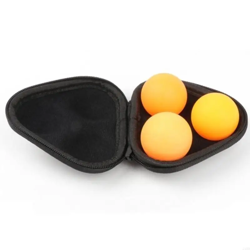 

Table Tennis Box Container PU Leather 3 Pingpong Storage Box Table Tennis Box Storage Case Sport Training Accessories 24BD