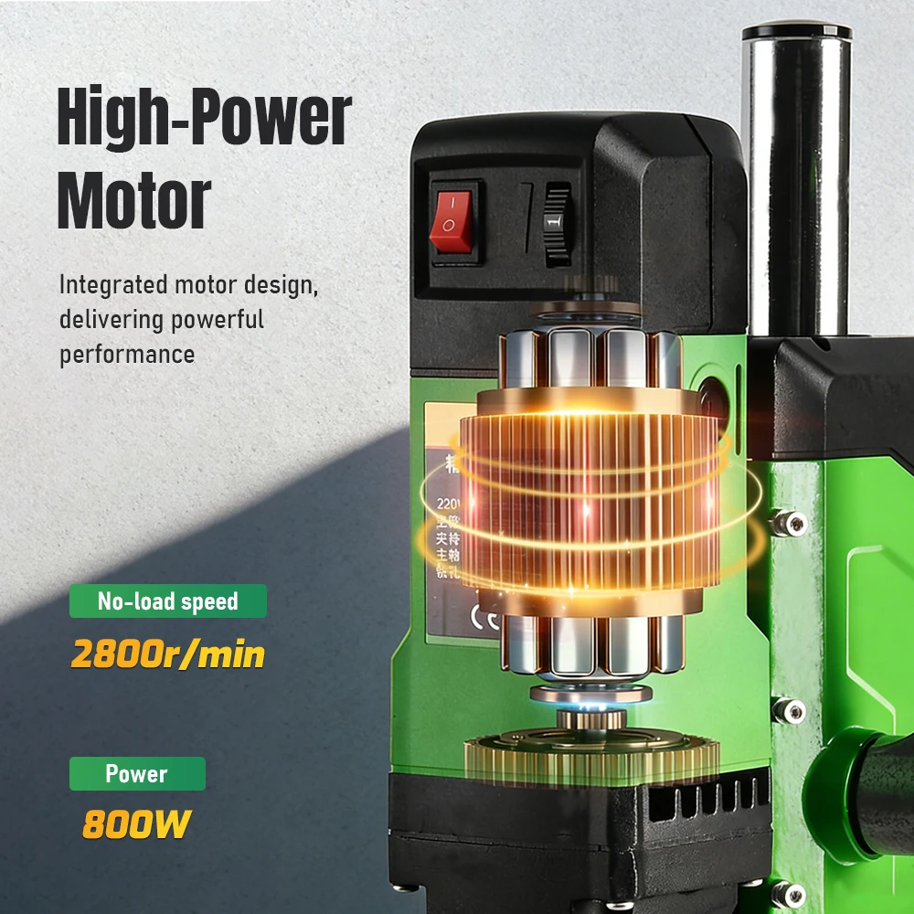 800W Benchtop Drill Press Multi-Function Compact Electric Drilling Machine for Precision Hole Drilling in Wood, Metal, Plastic
