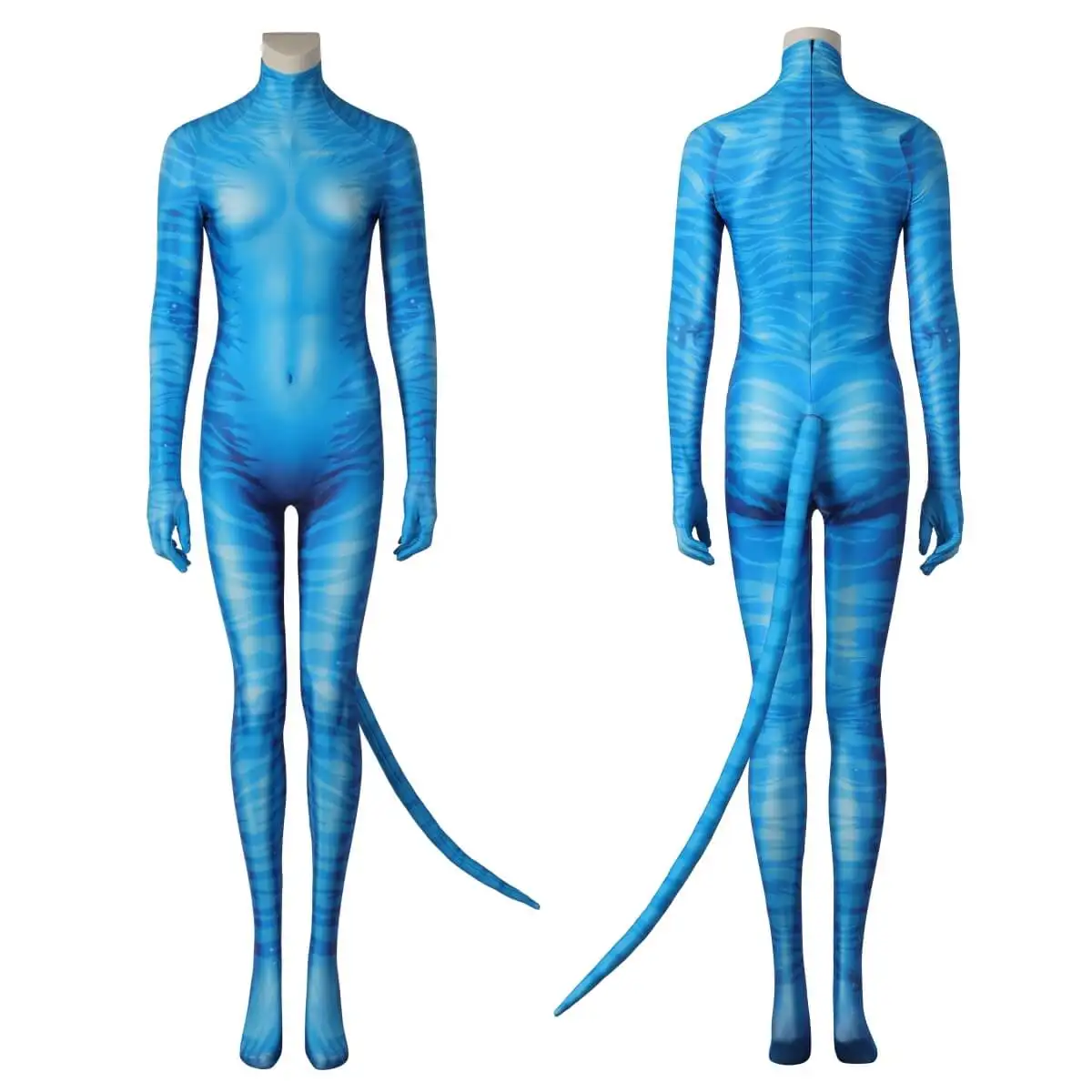 

Neytiri Jumpsuit Tail Cosplay Costume Fancy Dress Halloween Outfits for Women Way Of Water Roleplay Christmas Gifts